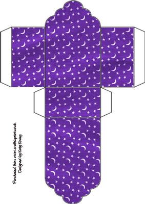 Moon and Stars Tag Gift Box