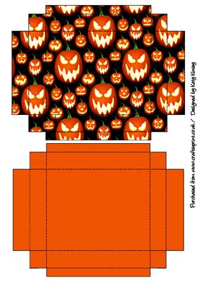 Halloween Pumpkins Gift Box with Lid