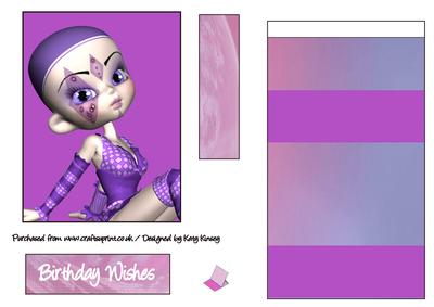 Quinn Harlequin Easel Card