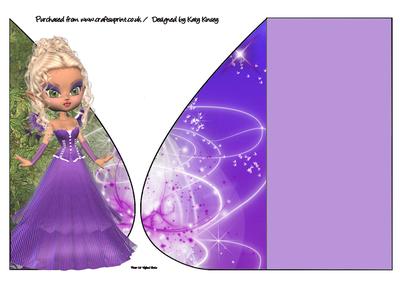 Misty Fairy Teardrop Card