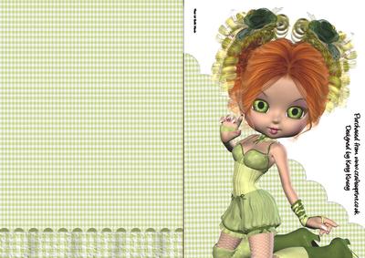 Sian A5 Shaped Front Print and Fold Card