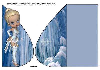 Winter Elf Teardrop Card