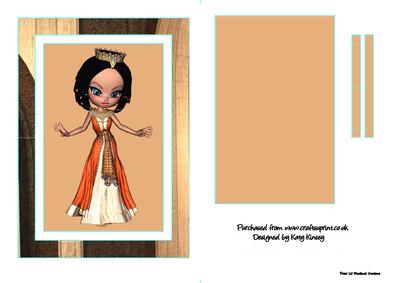 Queen Nefertiti Flip Card Sheet