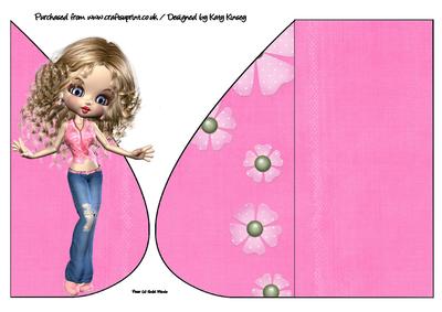 Caroline Teardrop Card