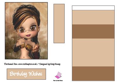Autumn Elf Easel Card