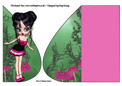 Elvira Teardrop Card