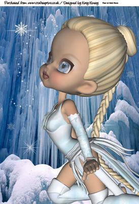 Winter Elf A4 Card Topper