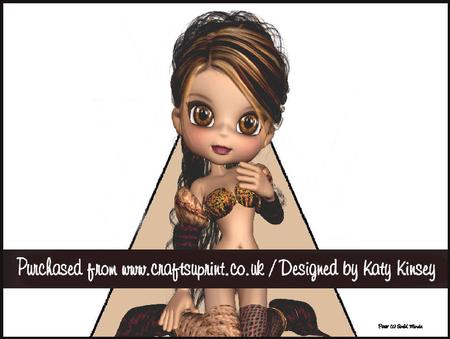 Autumn Elf 3D Stand Up Pyramid Card Kit