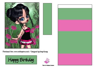 Elvira Easel Card