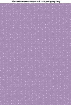 Twinkling Stars on Lilac Backing Paper