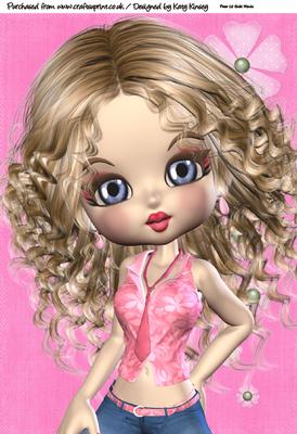 Caroline A4 Card Topper