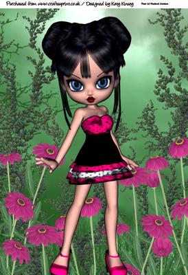 Elvira A4 Card Topper