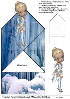 Winter Elf Pop Up Spring Card