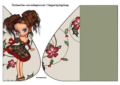 Karina Christmas Teardrop Card