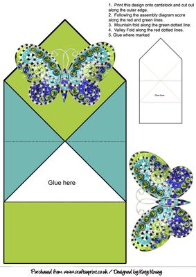 Jewelled Butterfly Pop Up Spring Card