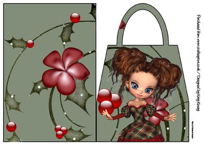 Karina Christmas Handbag Card