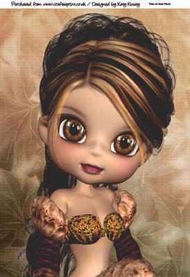 Autumn Elf A4 Card Topper