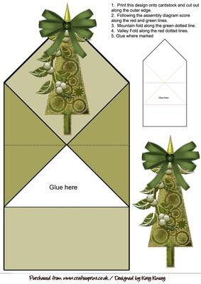 Christmas Tree Pop Up Spring Card
