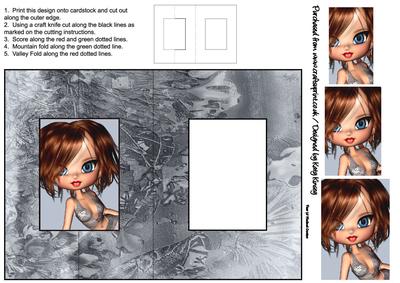 Sylvia Foldback Card with Simple Pyramage