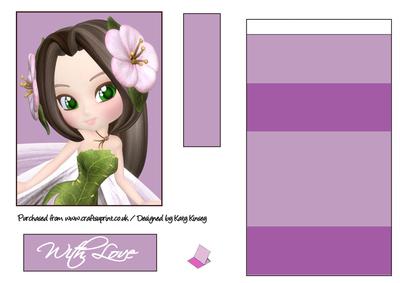Fairy Fancies Easel Card in Lilac