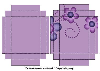 Violet Blooms Gift Box with Lid