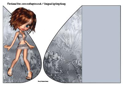 Sylvia Teardrop Card