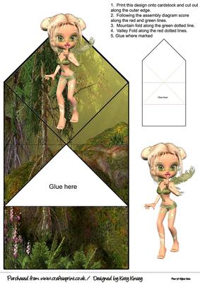 Kizzy Fairy Pop Up Spring Card