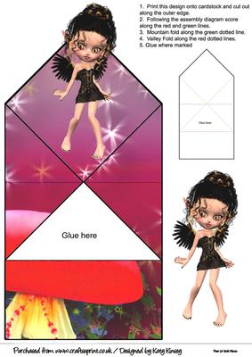 Rosin Fairy Pop Up Spring Card