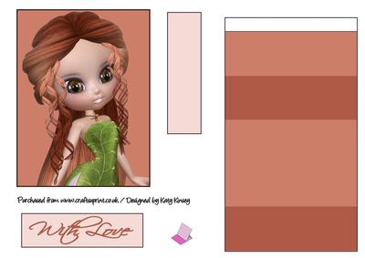Pixie Fancies Easel Card in Auburn