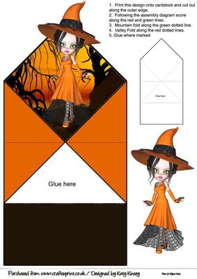 Wanda Witch Pop Up Spring Card
