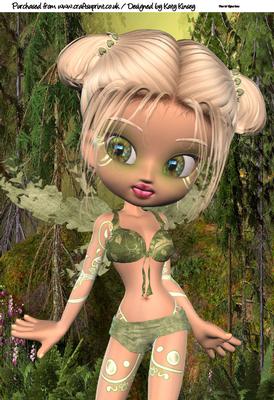 Kizzy Fairy A4 Card Topper