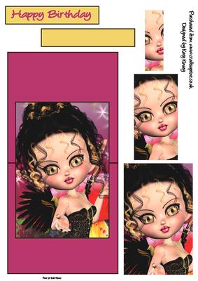Rosin Fairy Over the Edge Card with Simple Pyramage