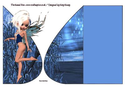 Cassiopeia Fairy Teardrop Card