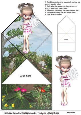 Hailey Fairy Pop Up Spring Card