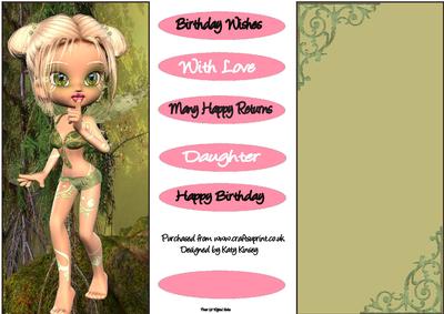 Kizzy Fairy Dl Topper and Insert