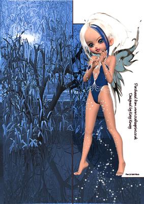 Cassiopeia Fairy Tall Slim Print and Fold Card