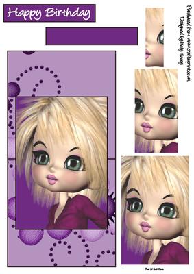 Sarah Over the Edge Card with Simple Pyramage