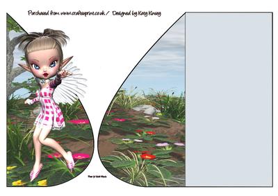 Hailey Fairy Teardrop Card