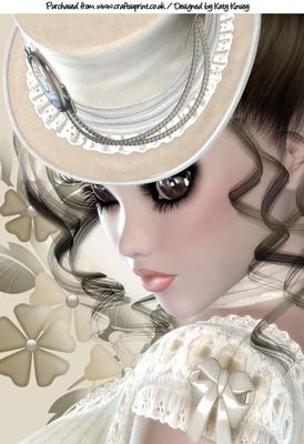 Elegant in Cream Portrait A4 Card Front 2