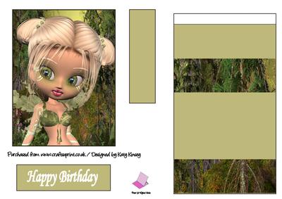 Kizzy Fairy Easel Card