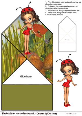 Dotty Ladybird Pop Up Spring Card