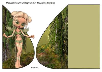 Kizzy Fairy Teardrop Card