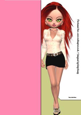 Arlene Tall Slim Shaped Front Card