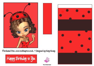 Dotty Ladybird Easel Card