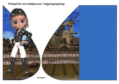 Pirate Jack Teardrop Card