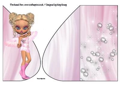 Marilyn Fairy Teardrop Card