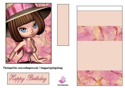 Daphne Easel Card