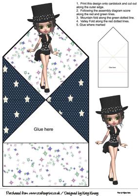 Latisha Magicians Assistant 3D Pop Up Spring Card