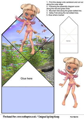 Sorrel Fairy Pop Up Spring Card