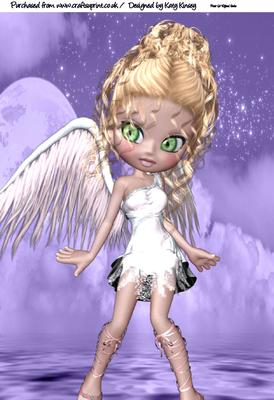 Celestia Angel A4 Card Topper 2